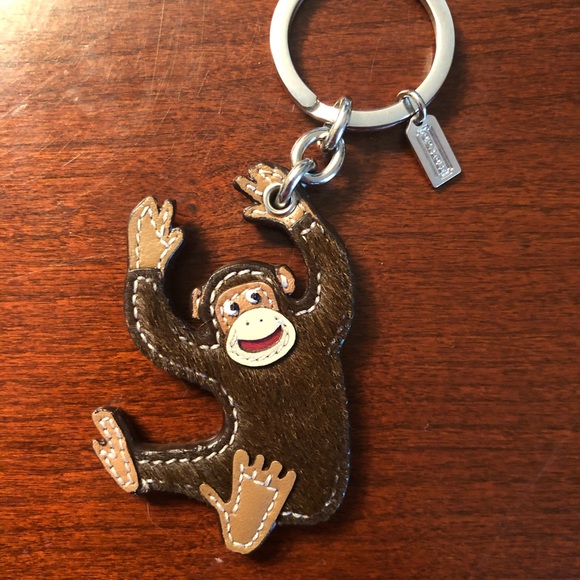 coach monkey keychain